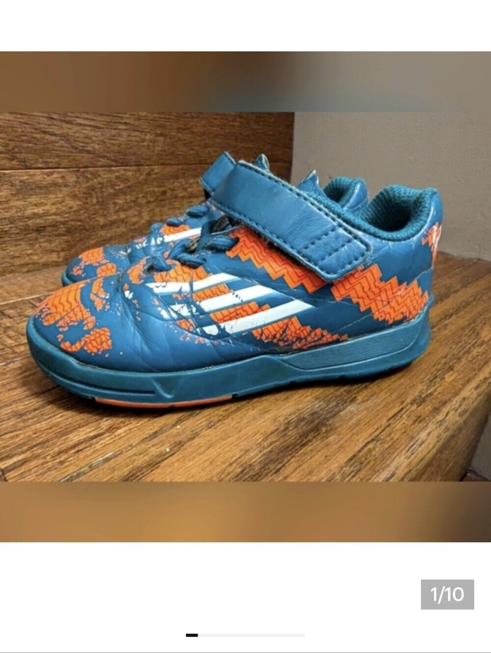 Adidas Toddler Shoes Messi EL Performance ortholite Velcro Shoes toddler 7